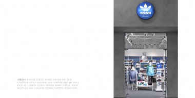 Fashionfotografie, Fashion, Adidas, Shop, Präsentationswände, Visual Merchandising