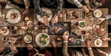 Foodfotografie, Little London, Steakhouse, Tafel von oben, München